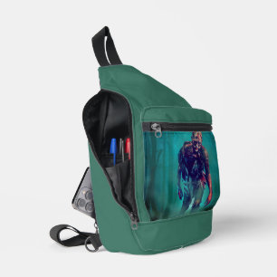Bandolera SlipperyJoe figura de zombie aterradora aislada om