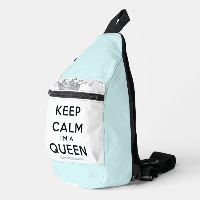Bandolera SlipperyJoe's Keep Calm Queen Royal Crown jewels a (Esquina derecha)