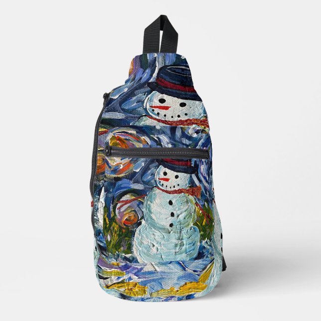 Bandolera Snowman Sling Bag (Anverso)