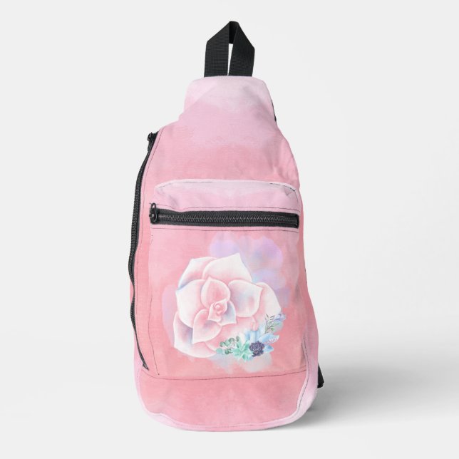 Bandolera Sucultores de acuarela (Anverso)