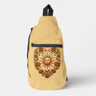 Bandolera Sunshine y Marigolds retro 70