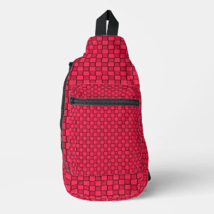 Bandolera Tablero de ajedrez rojo negro