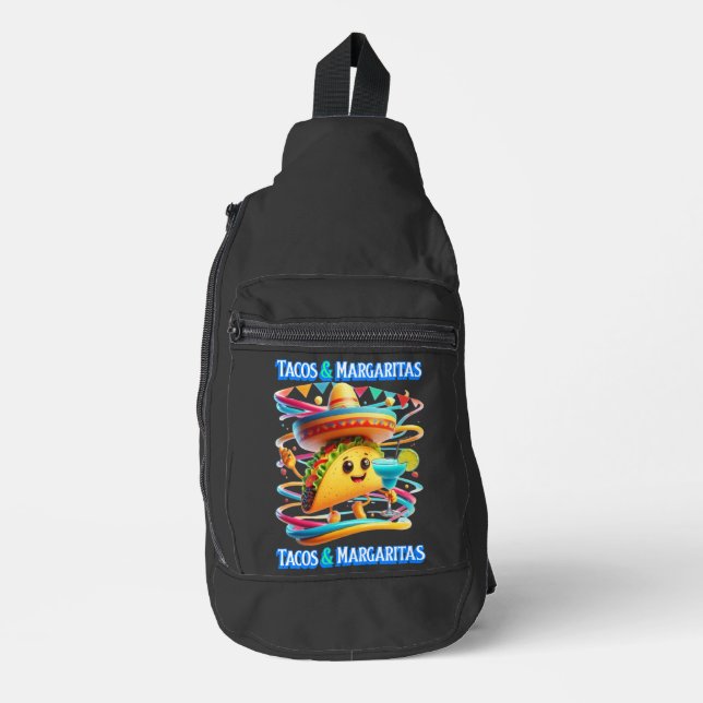 Bandolera Tácos y margaritas festivos de Fiesta Flavors (Anverso)