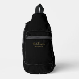 Bandolera Tarjeta de nota con firma elegante de guión comerc