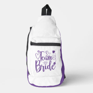 Bandolera Team Bride Purple White