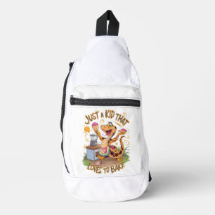 Bandolera Tee Singular Con Serpiente Horneante