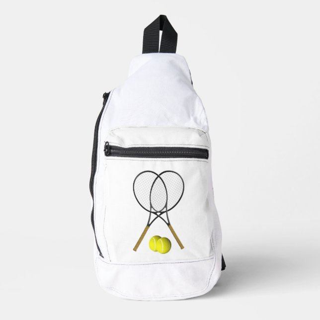 Bandolera Tema deportivo del Doubles Tennis (Anverso)