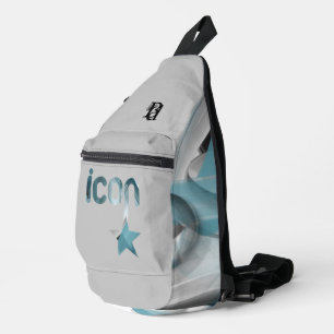 Bandolera Tendencia de ICON Sling Bag Resumen Océano Azul