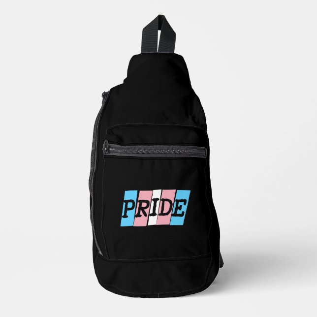 Bandolera texto de Orgullo Transgénero (Anverso)