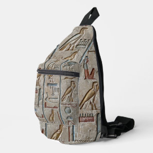 Bandolera Texto grabado del lenguaje del Antiguo Egipto Jero