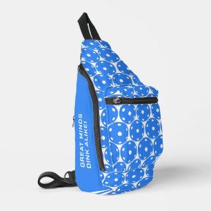Bandolera Texto personalizado Baloncesto: bolas de picnic az