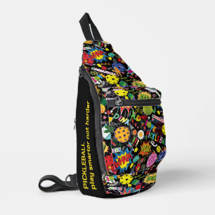 Bandolera texto personalizado Guay Zing pickleball doodle ne
