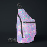 Bandolera textura de inspiración púrpura de opal<br><div class="desc">bolso de honda de fondo inspirado en opal</div>