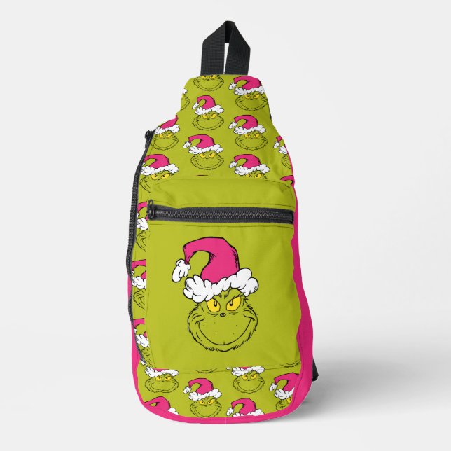 Bandolera The Grinch in Pink Santa Hat (Anverso)