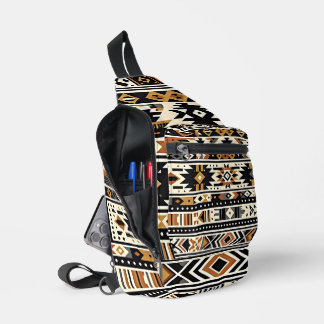 Bandolera Tono geométrico tribal terrestre