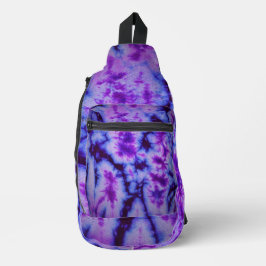 Bandolera Tonos de tinte de abeto morado y azul