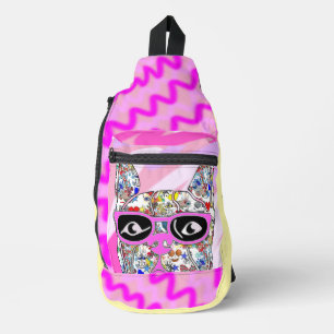 Bandolera Tote funky de Bulldog francés