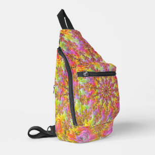 Bandolera Trippy Groovy Funky Psicodélico Fractal Burst