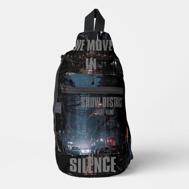 Bandolera Underground Bag Dark Black Streetwear  (Anverso)