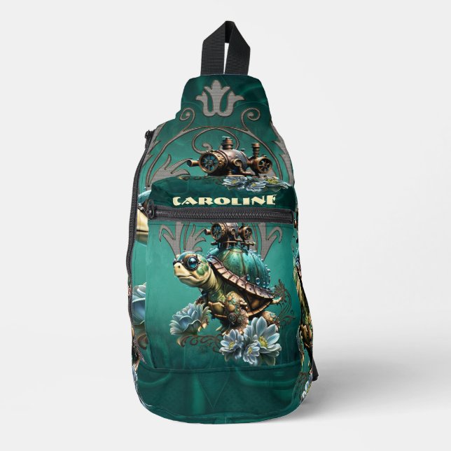 Bandolera Única tortuga de vapor. (Anverso)
