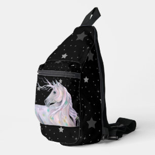 Bandolera Unicornio Místico Cielo Estrellado
