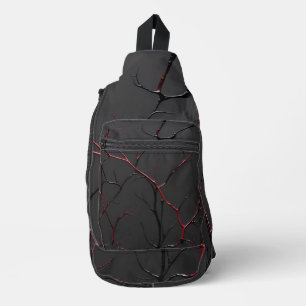 Bandolera Venas negras y rojas
