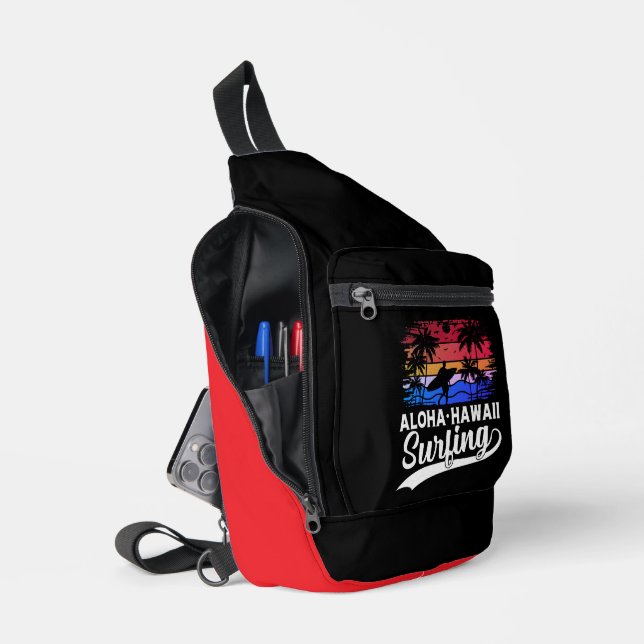 Bandolera Vibes de surf Aloha Hawaii (Abierto)