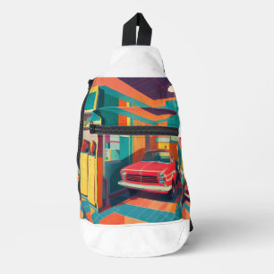 Bandolera "Vibes retro garage"