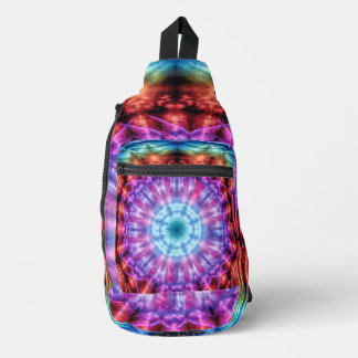 Bandolera Vibrante aurícula arcoiris Kaleidoscope Mandala co