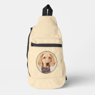Bandolera Vizsla, con cabello alámbrico, pintura de perro ad