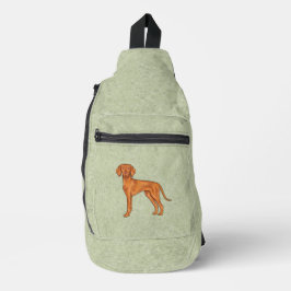Bandolera Vizsla Húngaro Perro Apuntador Dibujo Animado Lind