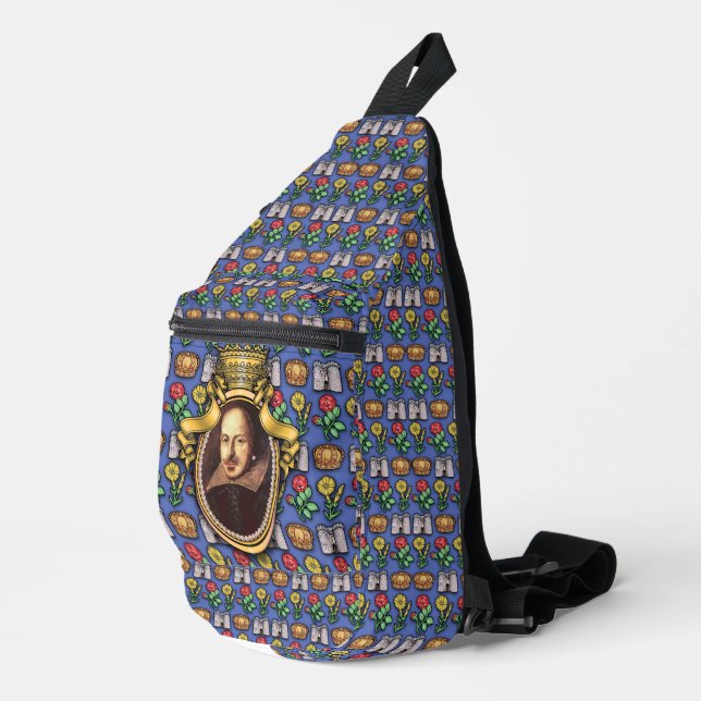 Bandolera William Shakespeare Print Cut Sew Bag (Esquina derecha)