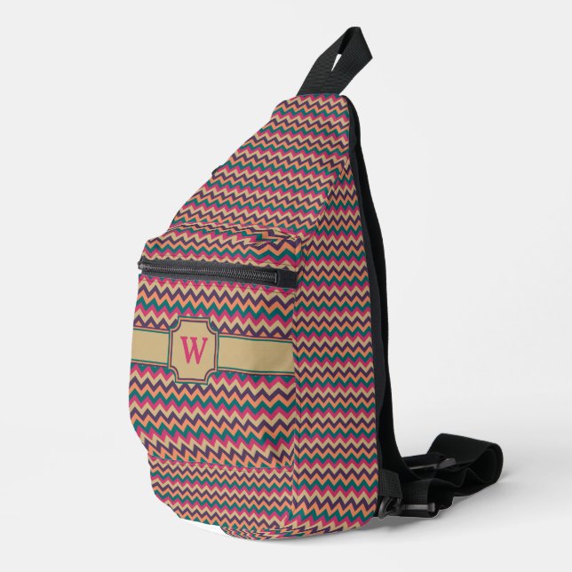 Bandolera Zigzag Tropical (Esquina derecha)
