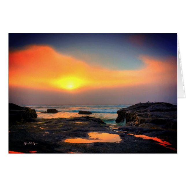 Bandon Oregon Ocean Sunset (Anverso (Horizontal))
