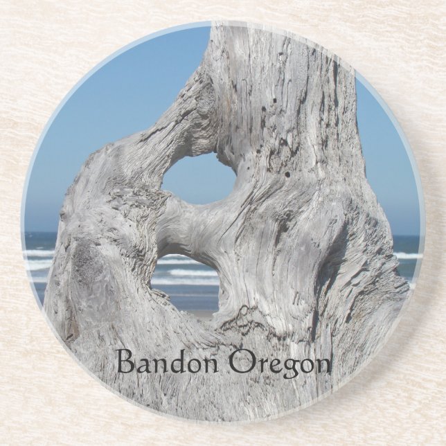 Bandon Oregon posavasos Playa Ocean Driftwood (Frente)