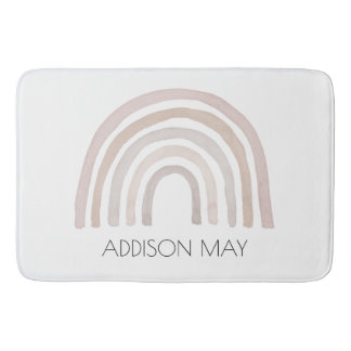 Bañera arco iris, alfombra de baño de nombre boho 