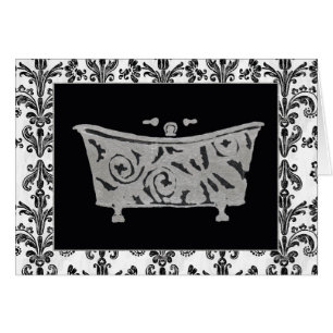 Bañera blanco y negro