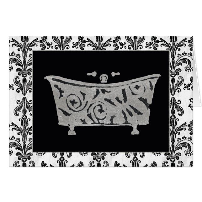 Bañera blanco y negro (Anverso (Horizontal))