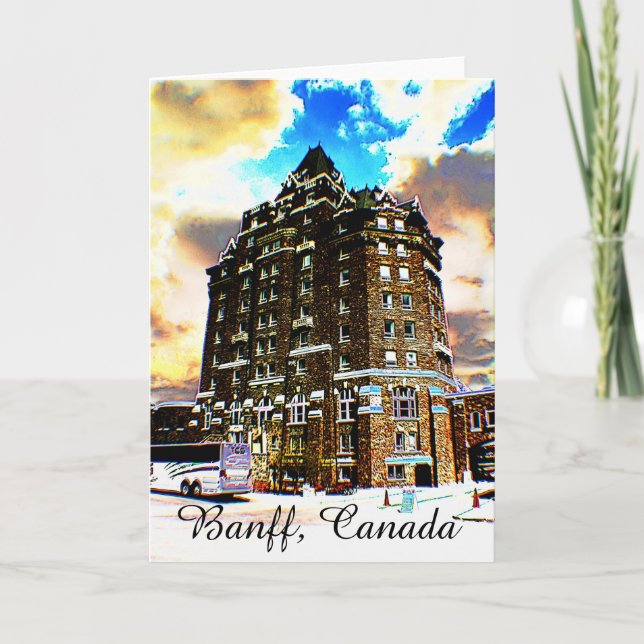 Banff, Canadá, tarjeta de felicitación (Anverso)