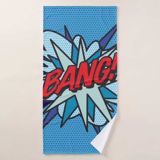 BANG Arte Pop de Cómic Retro Divertido (Toalla de baño)
