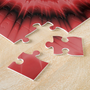 Bang! en el rompecabezas rojo