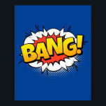 ¡Bang! Impacto explosivo del cómic del arte pop<br><div class="desc">Añade un explosivo estallido de acción a tu espacio con este diseño de arte pop "Bang!". Inspirada por los momentos dramáticos y enérgicos de las historietas clásicas,  esta pieza dinámica capta la intensidad de un impacto poderoso,  convirtiéndolo en una adición audaz y llamativa a cualquier habitación.</div>