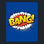 ¡Bang! Impacto explosivo del cómic del arte pop<br><div class="desc">Añade un explosivo estallido de acción a tu espacio con este diseño de arte pop "Bang!". Inspirada por los momentos dramáticos y enérgicos de las historietas clásicas,  esta pieza dinámica capta la intensidad de un impacto poderoso,  convirtiéndolo en una adición audaz y llamativa a cualquier habitación.</div>