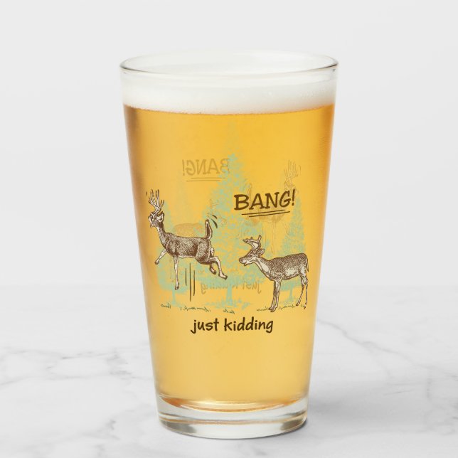 ¡Bang! ¡Solo Kidding! Cerveza de caza divertida (Anverso (lleno))