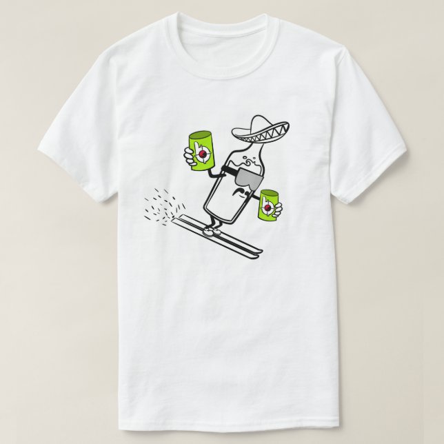 BANG TEQUILA BANG SLOPES Camiseta DE EDICIÓN (Diseño del anverso)