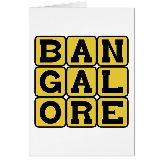 Bangalore, Bengaluru, Ciudad en la India (Frente)