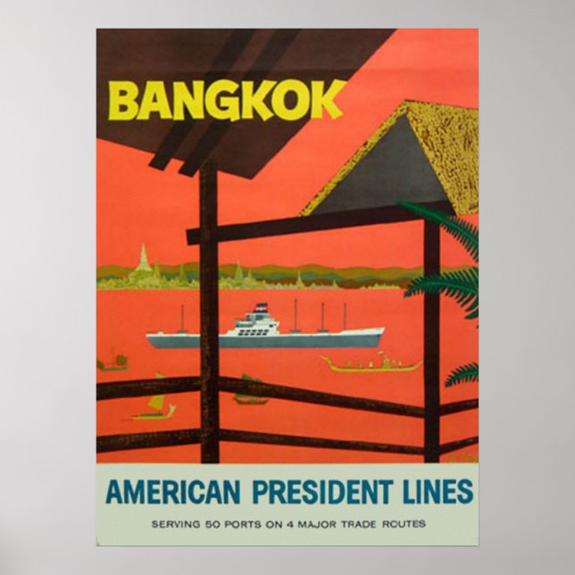 Bangkok Vintage  Impresión Vintage (Frente)