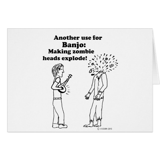 Banjo hace explotar a zombies (Anverso (Horizontal))