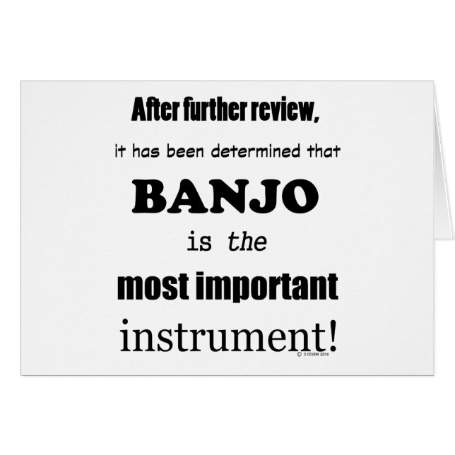 Banjo Instrumento más importante (Anverso (Horizontal))