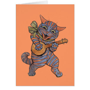 Banjo Playing Cat